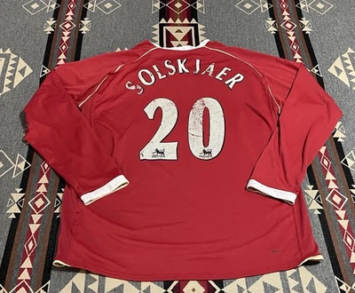 Camiseta manga larga Manchester United Ole Gunnar Solskjaer 2006-07 talla L T47 Foto 1 de 4