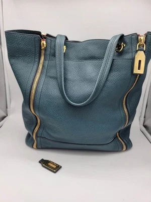 Bolsa tote Salvatore Ferragamo usada couro verde - Imagem 1 de 4