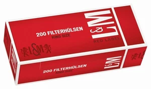 L&M Red Label King Size Filterhülsen Zigarettenhülsen (25x 200er -Packung) - Bild 1 von 4
