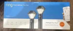 RING Smart Lighting Pathlight Black Light Pathway Kit 2 Pack 5LP2X9-BEN0 NEW - Picture 1 of 3