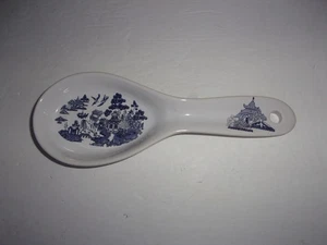 Heritage Mint Blue Willow 9" Spoon Rest Holder - Picture 1 of 5