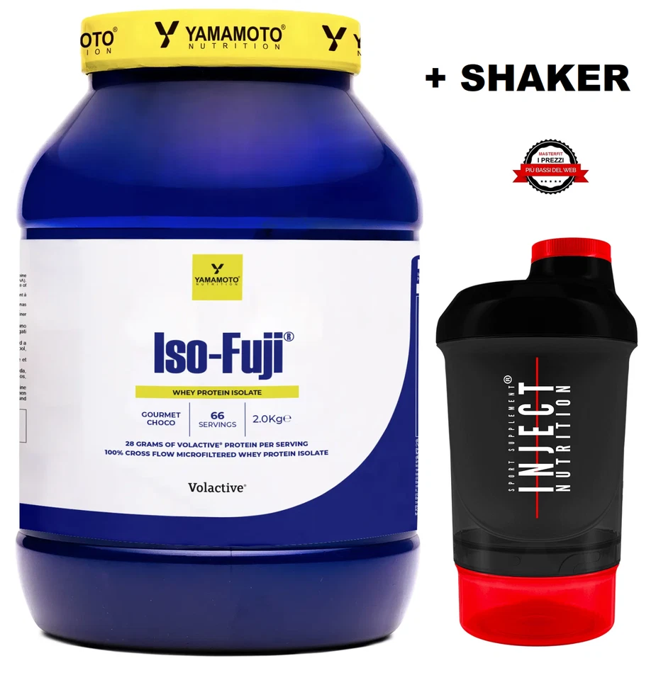 ISO FUJI Volactive® PROTEINE ISOLATE 2 KG WHEY 2000 gr YAMAMOTO + SHAKER - Image 1 of 1
