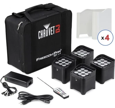 CHAUVET DJ Freedom Par H9 X4 Complete lighting kit with carry Bag - Image 1 of 4