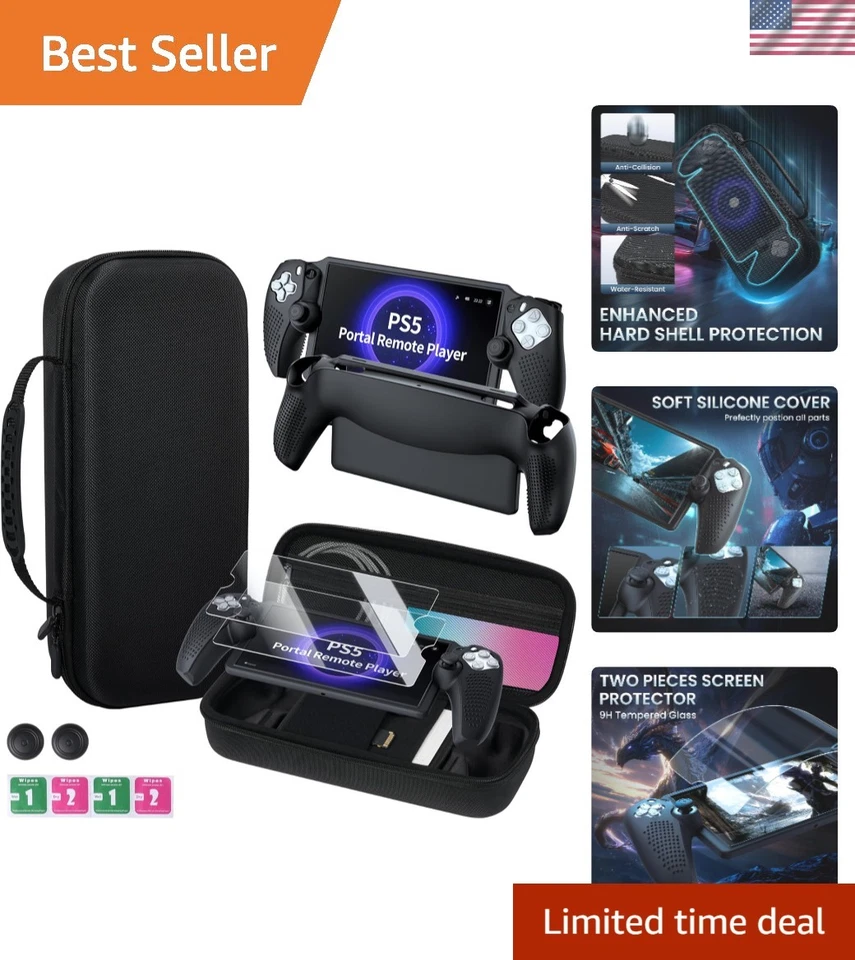 Estuche compacto PS Portal + Tapas para pulgares y protectores de pantalla - Juegos sobre la marcha Foto 1 de 4