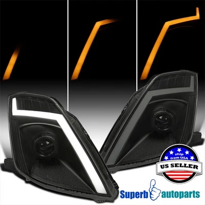 For 06-09 350Z Z33 Smoke Projector Headlights Switchback LED Sequential - Image 1 of 4