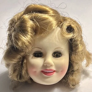 Vintage Shirley Temple Doll Head Only Parts Replacement For 15” Vinyl 1984 Ideal - Picture 1 of 11