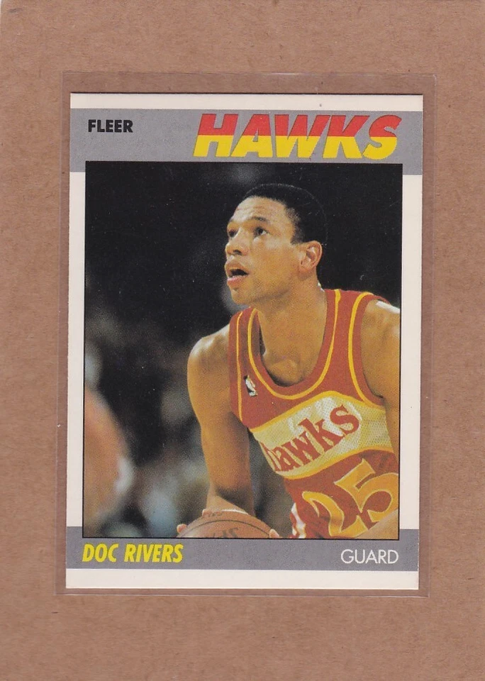 1987-88 FLEER BASKETBALL DOC RIVERS #92 HAWKS NM/NM+ *A33614 - Image 1 of 1