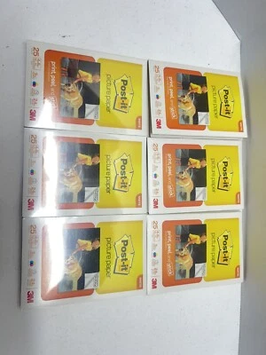 Lot of 5 POST-IT 4" x 6” Super Sticky Picture Paper MATTE non-glare 25 Sheets - Image 1 of 3