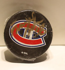 Authentic NHL Autographed Hockey Puck Montreal Canadians Marc Bureau