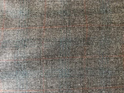Tejido 100% lana para traje.  60" x 3,5 yardas.  Comprado en Chicago en 1950. Foto 1 de 4