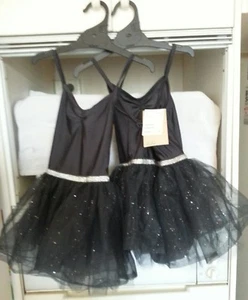 New H&M one piece Girl Glitter dancing dress 7-8years Old Dark Grey - Bild 1 von 3