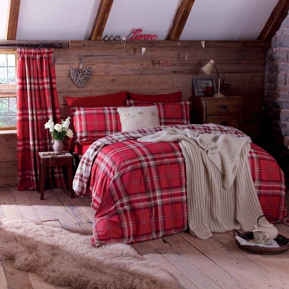 Set cameretta Catherine Lansfield Kelso Tartan 200x200cm Copripiumino e Feder