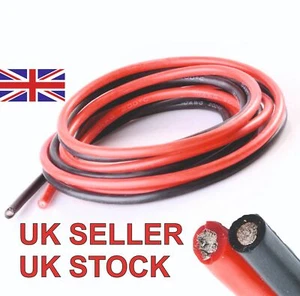 Cable de alambre de silicona suave flexible 4/6/8/10/12/14/16/18/20 AWG vendedor del Reino Unido stock del Reino Unido - Imagen 1 de 20
