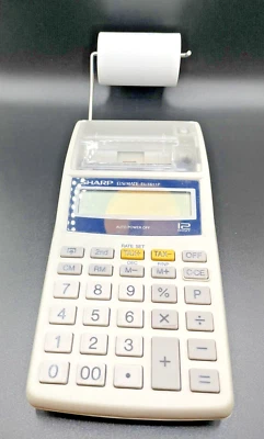 Sharp EL-1611P Printing Calculator Easy To Read LCD Display-READ - Image 1 of 4