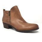 NEW Lucky Brand Basel Ankle Boots Booties Shoes Womens Size 8.5 Brown Leather