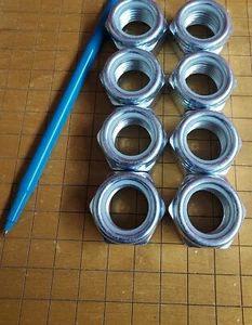 (8) 22mm-2.50 Thread Hex Nut  Steel 22mm Class 10 Midwest Fastener - Picture 1 of 3