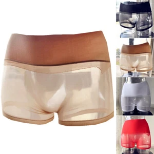 Sexy Women See-through Stretchy Underwear Silky Panties Boxer Shorts Briefs  - Picture 1 of 17
