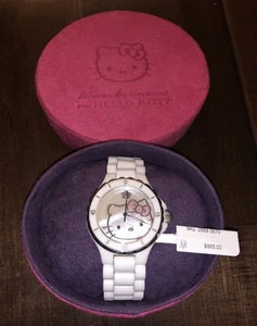 Women’s Hello Kitty Kimora Lee Simmons White Ceramic Watch Sanrio - Picture 1 of 3