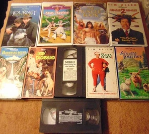 Lot of 10 WALT DISNEY Family Film VHS Tapes - Ugly Dashshund  Mary Poppins + - Picture 1 of 1