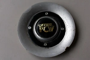 Rare Original PCW Silver Black Alloy Wheel Center Plastic Cap Cover Hub - Picture 1 of 4