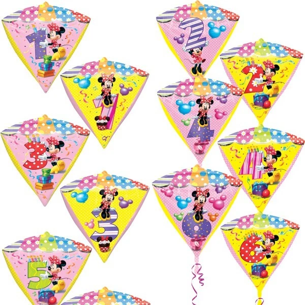 Palloncino Folien Minnie Mouse Numero Disney Compleanno Bambini - Immagine 1 di 1