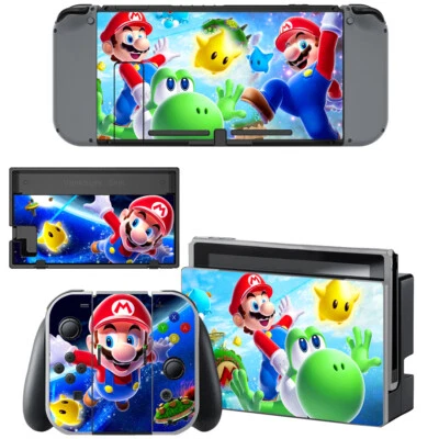 Anime Super Mario Nintendo Switch Console Joy-Con Skin Vinyl Skin Decals Cover - Image 1 of 2