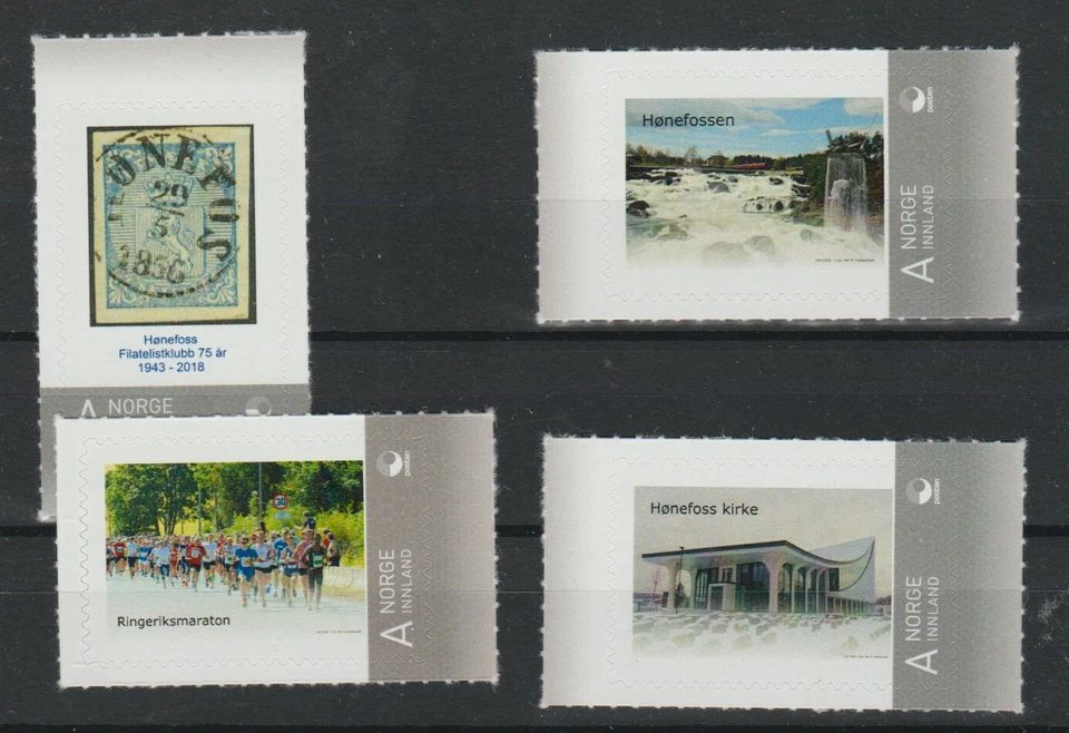 Norway 2018 MNH Personalised Stamps 4v Hønefoss Norway  - Image 1 of 1