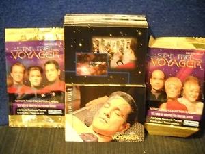 1996 STAR TREK VOYAGER Season 1 Series 2  Base set w/ Wrapper - Picture 1 of 5