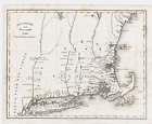 1697 New England Colonies 1830 Map Magnalia Americana Martha's Vineyard