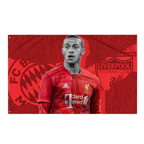 Thiago Alcantara Liverpool Flag Cover