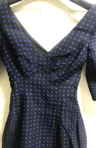Bnwt £500 EMILIO DE LA MORENA 100% Pure Silk DOTS EYE PRINT Dress 6 UK NEW - Picture 1 of 8