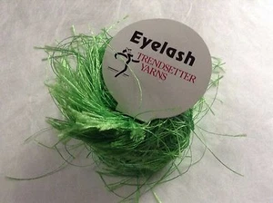 Trendsetter Eyelash Yarn #71 Lime Bright Green 20gr 80yds - Picture 1 of 3