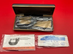 MITUTOYO 142-273 Rolling Digital Point Micrometer 0-1" .001 IN STOCK VINTAGE - Picture 1 of 10