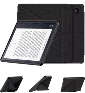 Premium Case PU Leather Protective Cover For Kobo Libra 2 7" Hybrid Flip Stand - Afbeelding 1 van 19