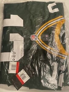 New Nike Men's Green Bay Packers Aaron Rodgers Green Game Player Jersey - Large