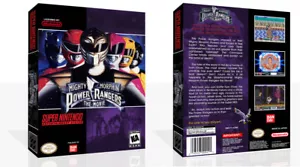 - Mighty Morphin Power Rangers - The Movie SNES Game Case Box + Cover Only - Picture 1 of 9