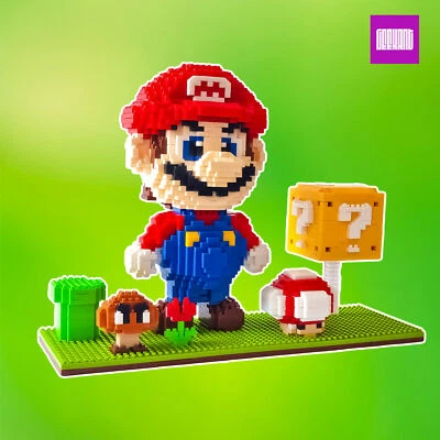 GEEKANT Figure Building Toy Set -  Super Mario Bros, 2000 Pcs, 8 Inches Tall - Image 1 of 4