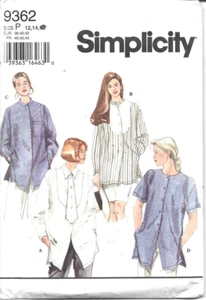 Vintage 1995 Ladies oversize shirt sewing pattern bust 34 & 36" checked complete - Picture 1 of 2
