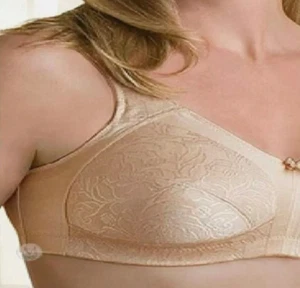 NWT AMOENA 2156 38C Kacy Wire Free Post Mastectomy Bra Soft Cup Nude NEW d3 - Picture 1 of 4