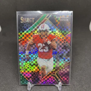 2023 Select Jonathan Taylor Green Purple Checkerboard /100 Colts #146 SP ๐๐ - Picture 1 of 3