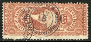 MCCOY SEARLES & HALL MAY 18 1868 Cancel 2 Cent Washington Revenue US 63E46 - Picture 1 of 2