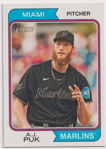 2023 Topps Heritage #516 AJ Puk Miami Marlins - Picture 1 of 2