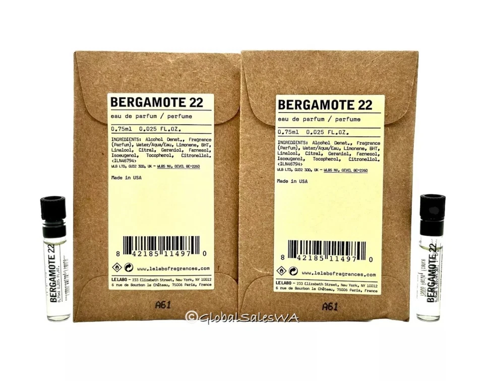 Le Labo Bergamote 22 Eau De Parfum 0.025oz Sample