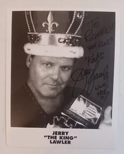 Jerry "The King" Lawler signed Print Wrestling Autograph HOF 07 / Plus 1 Extra - Picture 1 of 5