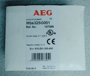 AEG MBS32SG001 MOTOR STARTER CONTACTOR 575VAC 0.16A NEW!! QUANTITY!! UL LISTED - Picture 1 of 3