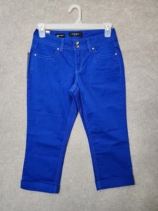 Jeans Capri Nine West Date Night Fit donna 6 28 blu tasca impreziosita NUOVO - Foto 1 di 12