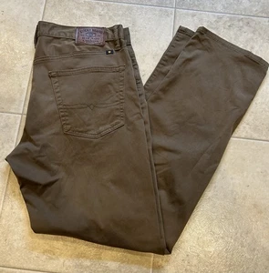 Lucky Brand 211 Original Straight Brown Herren Hose Größe 34x32 Freizeit - Bild 1 von 7
