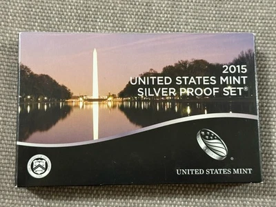 2015 United States Silver Proof Set Mint Original Government Packaging OGP COA - Image 1 of 4