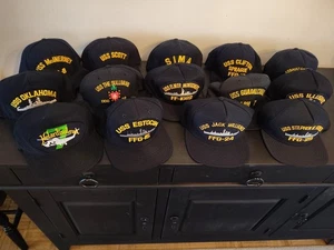 USS U.S NAVY HAT U.S MILITARY BALL CAP LOT U.S.A. VINTAGE - Picture 1 of 20