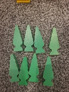 Wooden Railway Trees Set Of 8 - Picture 1 of 3